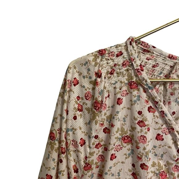 Brit & Bridle Long Sleeve Floral Blouse Size 2X - Picture 4 of 8